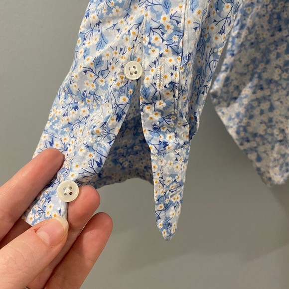 J.Crew Liberty Misti Valeria Floral Popover Shirt S - Picture 6 of 7